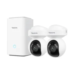 Reolink Home Hub with 2x E1 Outdoor (White) 5MP Wi-Fi Surveillance System with Auto-Tracking and 3X Optical Zoom Home Hub with 2x E1 Outdoor (White)