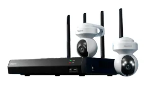 Reolink RLK12-800WPTZ4 2-Camera Bundle 4K Smart Wi-Fi 6 Camera System with Auto Tracking 8MP Bundle - 2x E1 Outdoor Pro and 1xRLN12W Black