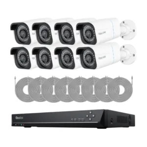 Reolink RLK16-800B8 Smart 4K 24/7 PoE Security Camera System 8MP 16-Channel Kit - 8xB800 & 1x RLN16-410 & 8x18m Cables