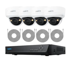 Reolink RLK8-800V4 Standard Kit Smart 4K 8MP IK10 PoE Surveillance System with Smart Detection 8-Channel - 4x V800 & 1x RLN8-410 & 4x18m Cables