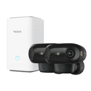 Reolink Home Hub with 2x Argus 4 Pro(White) 4K UHD Wi-Fi 6 Security System - Home Hub & 2x Argus 4 Pro Cameras