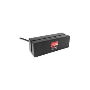 rf IDEAS MS3-00M1AK5 pcSwipe Magnetic Stripe 3 Track Keystroke Black Reader, Serial 5V PIN9 RS232 Connector