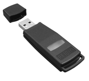 rf IDEAS RDR-60D2AKU Wave ID Solo 82 Series, HID Prox, Black, USB Dongle Reader