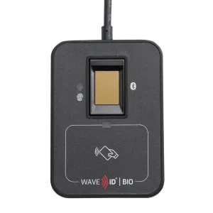rf IDEAS RDF-30541AKU WAVE ID Bio Keystroke Badge & Biometrics Combo Black USB Reader