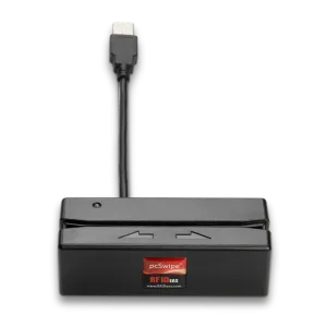 rf IDEAS MS3-00M1AKU pcSwipe USB Magnetic Swipe Reader, 3 Track, Black, 6' Cable