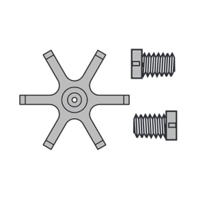 Seametrics 100317 Kynar/Tungsten Carbide Rotor Repair Kit for IP800 Series Meters