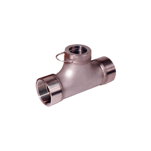 Seametrics EF81T-S-150 304 SS Tee Fitting for EX800 Insertion Magmeters, 1-1/2" Pipe, Female Thread