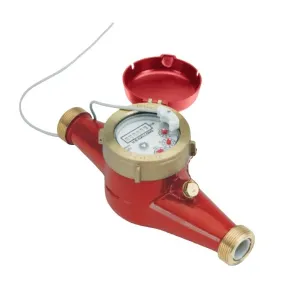 Seametrics MJHE-075 MJH-Series 3/4" Bronze Body Pulse Meter for Hot Water w/ Solid-state Sensor
