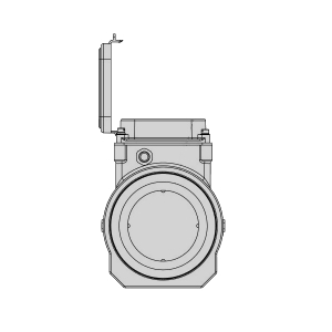 Seametrics WMP101-300 WMP-Series 3" Plastic-Bodied External Powered Magmeter