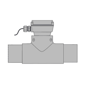 Seametrics WTP107-600 WT-Series PVC In-Line Turbine Meter, 6" Pipe w/ FT450 Rate/Total Indicator