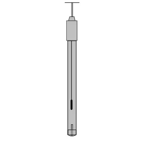 Sensorex S200R S200 Series Epoxy Body Reference Only pH Electrode, Single Junction