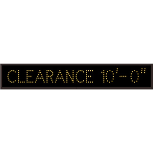 Signal-Tech 10921 TCL742A-C426/120-277VAC CLEARANCE 10'- 0" Outdoor Blank-out LED Direct-view Sign