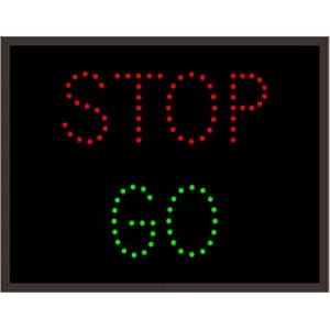 Signal-Tech 20995 TCL1418RG-A203/120-277VAC STOP | GO Outdoor Blank-out LED Direct-view Sign