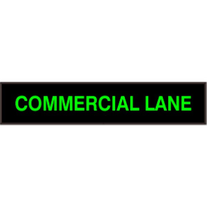 Signal-Tech 29856 PHX734G-500/120-277VAC COMMERCIAL LANE Outdoor Blank-out LED Backlit Sign