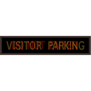 Signal-Tech 55692 TCL1572AR-O131DS/120-277VAC VISITOR PARKING | DO NOT ENTER Outdoor Blank-out LED Direct-view Sign