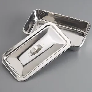 Sklar 10-1738 Catheter Instrument Tray - 8-7/8" x 5" x 2" (Cover Sold Separately as Dome #10-1761 and Flat #10-1722)