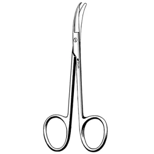 Sklar 97-369 Merit Shortbent Suture Scissors - 3-1/2"