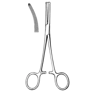Sklar 97-512 Merit Rochester-Ochsner Forceps - 6-1/2", Curved, Serrated, 1x2 Teeth