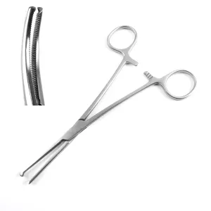 Sklar 97-518 Merit Rochester-Ochsner Forceps - 10", Curved, Serrated, 1x2 Teeth