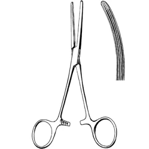 Sklar 97-534 Merit Rochester-Carmalt Forceps - 6-1/4", Curved