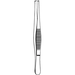 Sklar 97-753 Merit Tissue Forceps - 4-1/2", Straight, 1x2 Teeth
