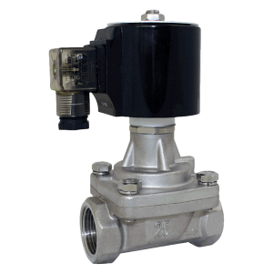 STC 2LS200-3/4-4-D 3/4" NPT Normally Closed Direct Lift Piston Stainless Steel 0 DIF 220VAC 2WO250C Coil DIN