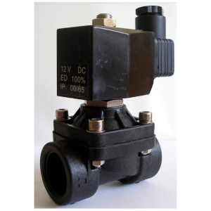 STC 2P160-1/2-2-D-E 1/2" NPT Direct Acting/Lift 2 Way Plastic Solenoid Valve, EPDM Seal