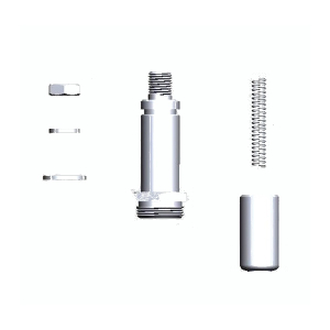 STC 2P250-AR-S 22P250 Stainless Steel Armature Tube Assembly (Armature Tube Plunger Spring Gasket Coil Nut Washer)