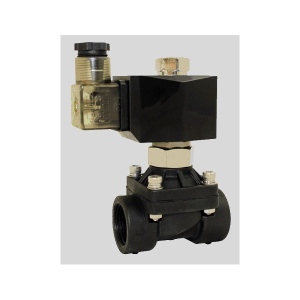 STC 2PO160-1/2-3-D-V 1/2" NPT Direct Acting/Lift Normally Open 2 Way Plastic Solenoid Valve 110VAC DIN Viton Seal