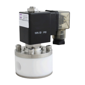 STC 2T060-3/8-3-D 3/8" NPT Direct Acting 2 Way Normally Closed Teflon Isolated Diaphragm Valve Viton Seal 0-22 PSI 110VAC