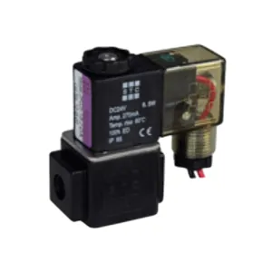 STC 3P010-1/4A 1/4" NPT Direct Acting 3 Way Normally Closed Acetal Delrin Plastic Solenoid Valve with 1.0mm Orifice Viton Seals without Coil