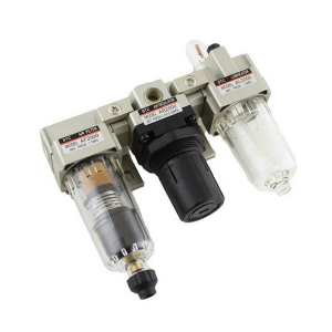 STC AC2000-01DM 1/8" NPT Filter-Regulator-Lubricator with Metal Bowl and Auto Drain, 18 SCFM