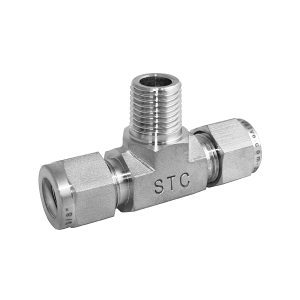 STC BTC 6 R1/4 316 Stainless Steel Branch Tee Compression Fitting 6mm OD Tube X 1/4" BSPT