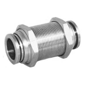 STC BUS 5/32 W 316 Stainless Steel Bulkhead Union 5/32" Tube OD Gripper Style