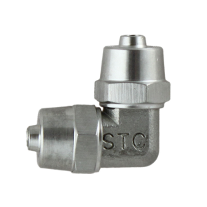 STC EUA 1/4 316 Stainless Steel Barb Compression Elbow Union 1/4" OD-5/32" ID Tube