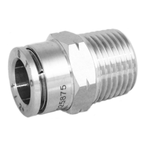 STC MCS 1/4 U1/4 W 316 Stainless Steel Male Connector 1/4" Tube OD X Universal 1/4" Gripper Style