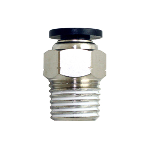 STC MC 6 G1/8 K Male Connector, 6 mm Tube Outside Diameter, Thread Size 1/8 BSPP