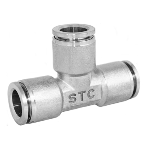 STC TUS 4 W 316 Stainless Steel Tee Union 4mm Tube OD Gripper Style