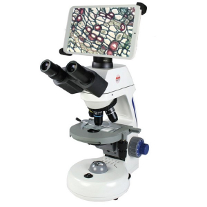 Swift M18T-BTI1-P M18 Swift Optical Advanced Microscope with 8" Tablet Corded 3W LED Koehler W10XD 20mm 4XD 10XD 40XRD 100XRD Infinity Corrected Plan