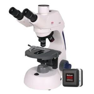 Swift M18T-HD-P M18 Trinocular Corded LED Microscope with HD Camera D-Moticam 4000 Corded 3W LED Koehler 4XD 10XD 40XRD 100XRD Inf. Corrected Plan