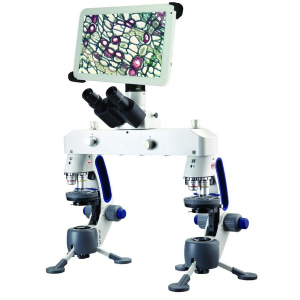 Swift M3-F-BTI2 M3 Comparison LED Microscope with 10" Tablet W10XD 18mm Micro 4XD 10XD 40XRD Macro 1X