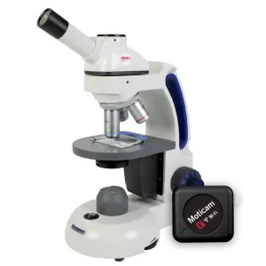 Swift M3603C-WF3-X5 M3600 Monocular Cordless LED Microscope with WiFi Camera Bundle Moticam X5 4XD 10XD 40XRD Achromat