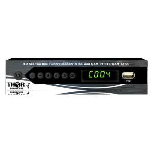 Thor Broadcast H-STB-QAM/ATSC Universal Dual Modulation Standard Integrated Receiver Decoder with PVR Recorder