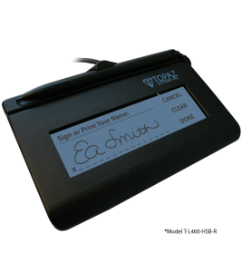 Topaz T-L460-B-R SigLite LCD 1x5 Series Electronic Signature Pad, Serial, Non-Backlit