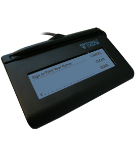 Topaz T-LBK462-BSB-R SignatureGem LCD 1x5 Electronic Signature Pad, Virtual Serial via USB