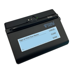 Topaz T-LBK460-BT2-R Electronic Signature Pad LCD 1 x 5 Bluetooth, with Software
