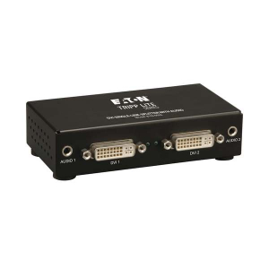 Tripp-Lite B116-002A 2-Port DVI Splitter with Audio and Signal Booster Single-Link 1920x1200 at 60Hz/1080p (DVI F/2xF) TAA