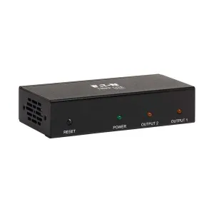 Tripp-Lite B118-002-HDR 2-Port HDMI Splitter 4K 60 Hz 4:4:4 Multi-Resolution Support HDR HDCP 2.2 TAA