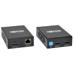 Tripp-Lite B126-2A1 1 x 2 HDMI over Cat5/6 Extender Kit, Box-Style Transmitter/Receiver for Video/Audio, Up to 150 ft. (45 m), TAA