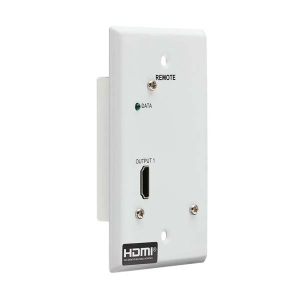 Tripp-Lite B127A-1A0-FH 1-Port HDMI Over Cat6 Receiver Wall Plate 4K 60 Hz HDR 4:4:4 PoC HDCP 2.2 230 ft. (70.1 m) TAA